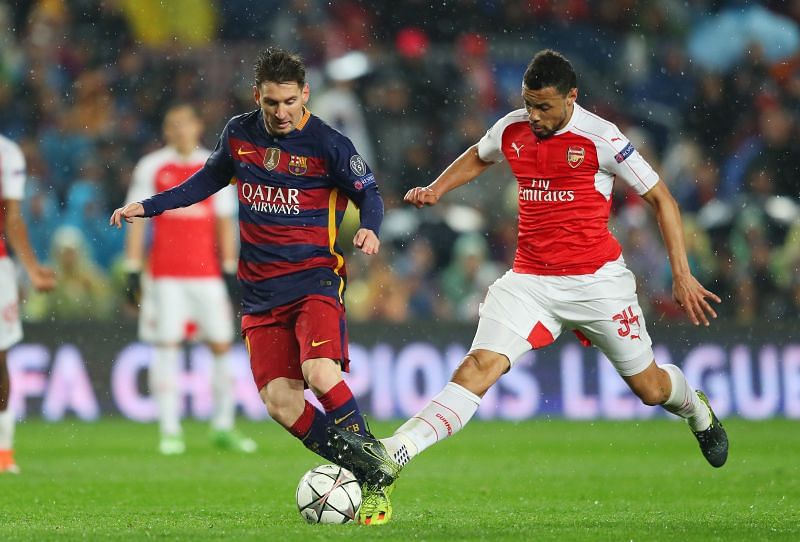 Messi has a stellar record against Arsenal, but his best performance came in the 2009-10 quarter-final